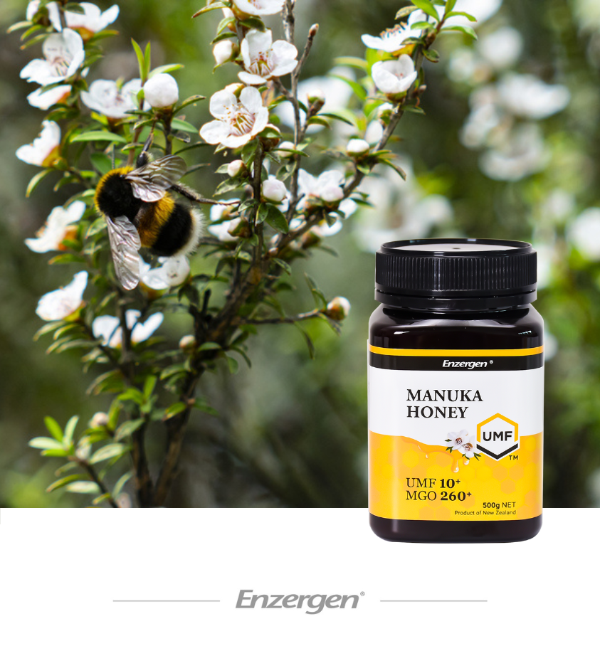 Product image of Manuka Honey UMF® 10+ from KiwiCorp – certified antibacterial honey for daily immune support.