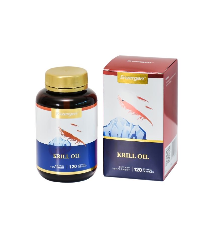 Product image of Krill Oil from KiwiCorp – omega-3 supplement for heart, brain, and joint support.