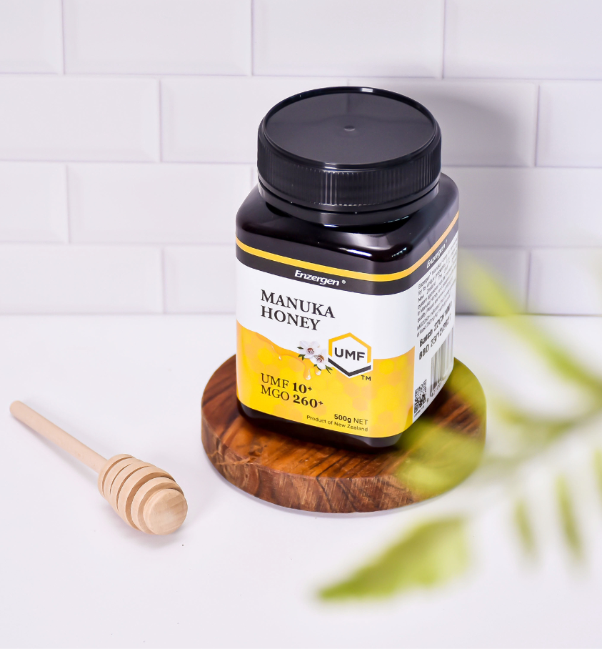 Product image of Manuka Honey UMF® 10+ from KiwiCorp – certified antibacterial honey for daily immune support.