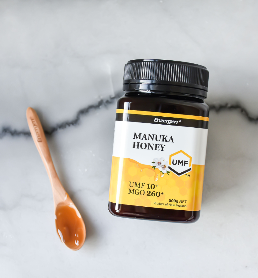 Product image of Manuka Honey UMF® 10+ from KiwiCorp – certified antibacterial honey for daily immune support.