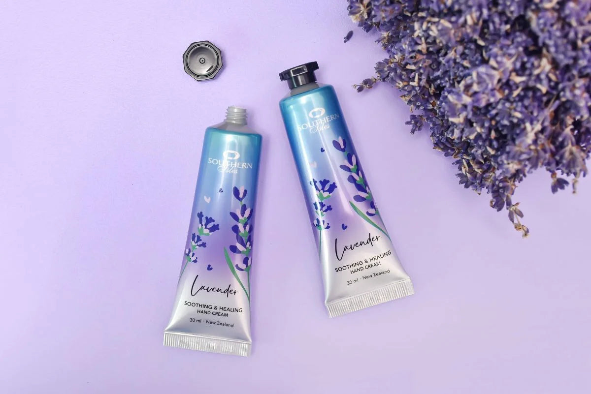 Southern Isles® Lavender Hand Cream – Moisturizing hand care with lavender, jojoba oil, and aloe vera, made in New Zealand.