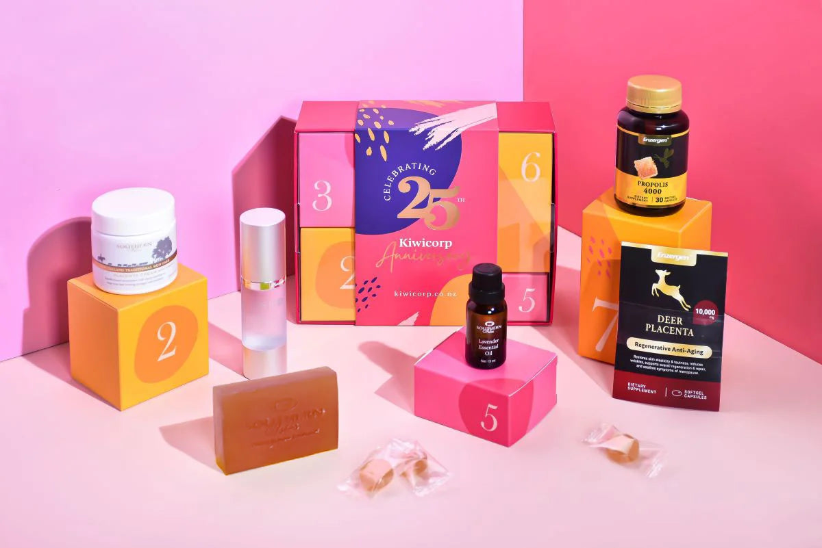 Product image of 7 Shades of Radiance from KiwiCorp – advanced beauty and skin-brightening supplement set.