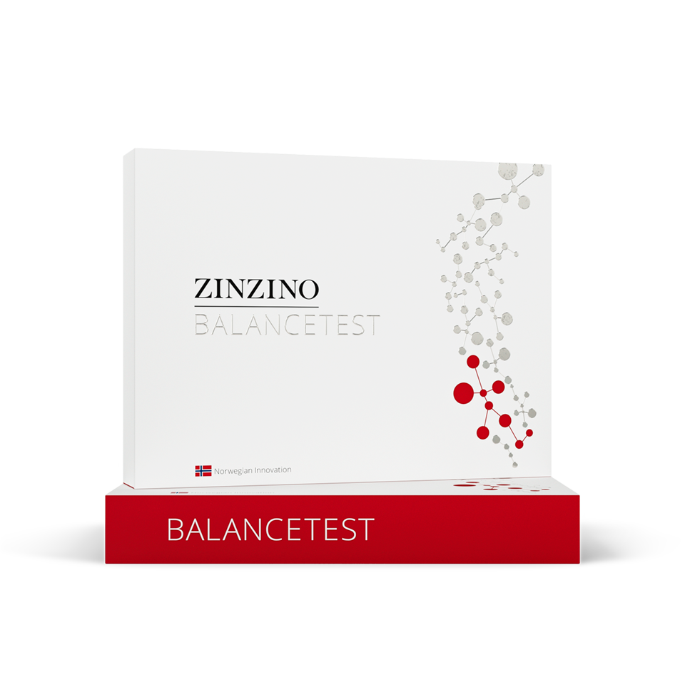 Product image of ZINZINO BalanceTest from KiwiCorp – home blood test kit to measure omega-6:3 ratio.