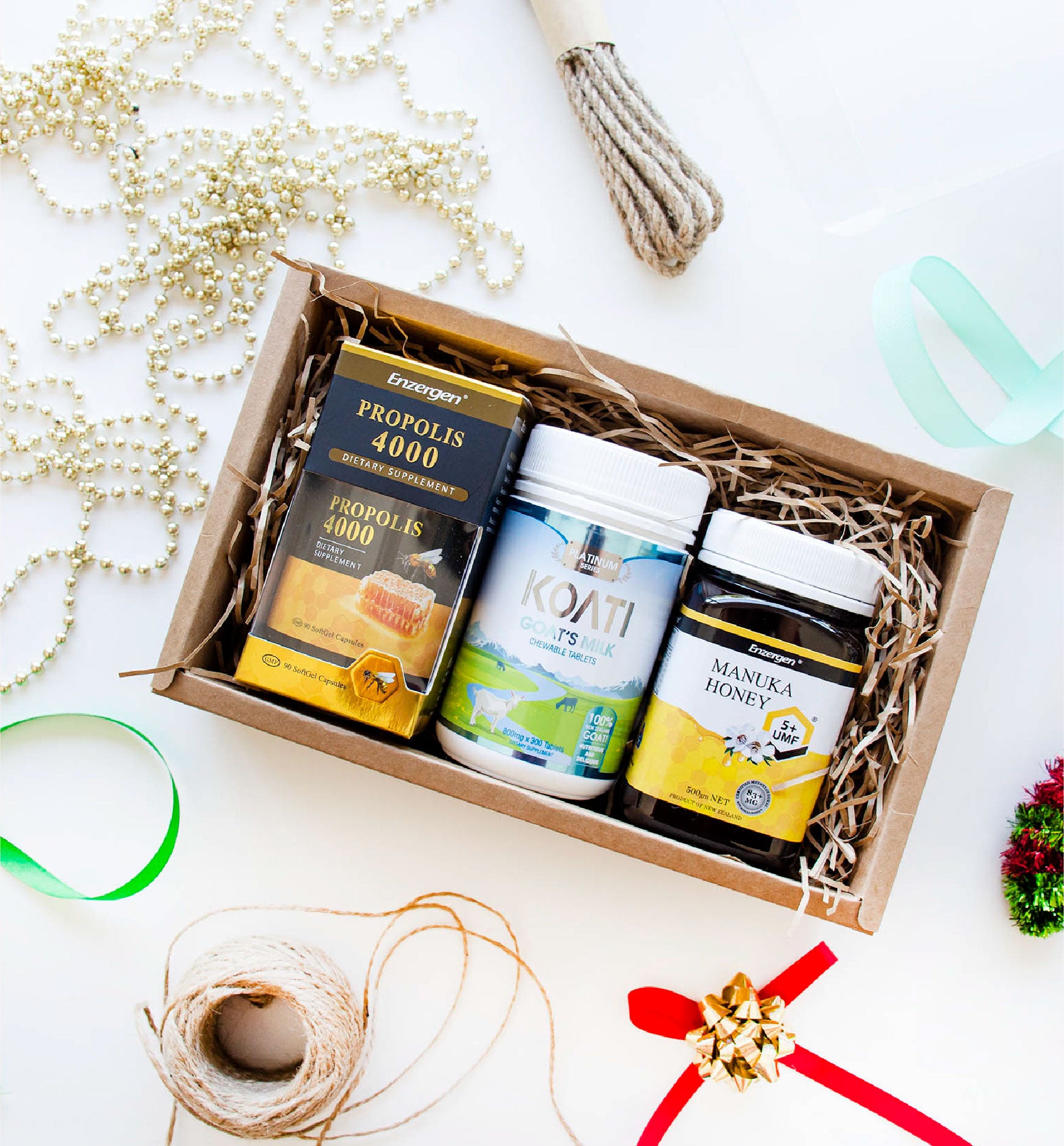 Product image of Custom Gift Box from KiwiCorp – personalized health and wellness gift pack.