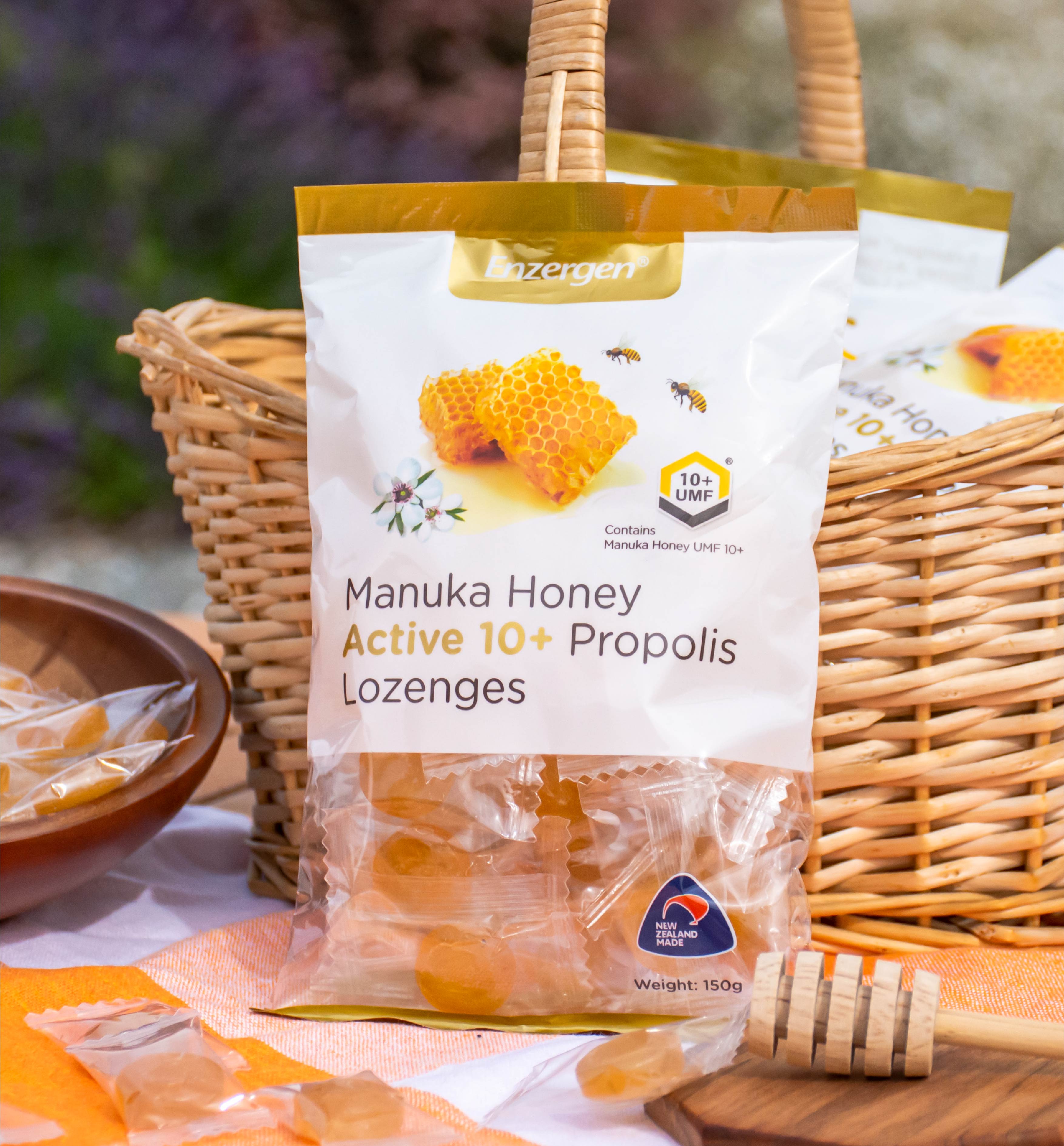 Manuka Honey Active 10+ Propolis Lozenges - KiwiCorp