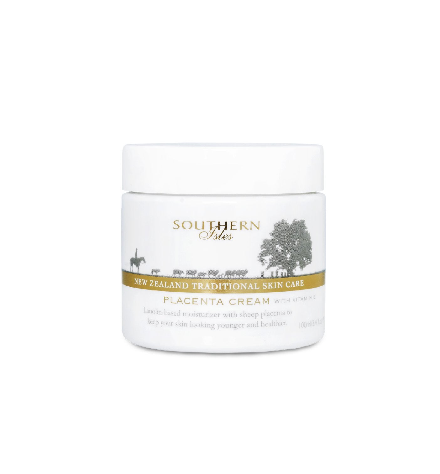 Product image of Placenta Cream from KiwiCorp – rejuvenating skin cream for elasticity and nourishment.