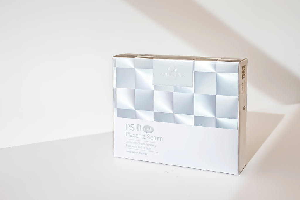 Product image of PSII +Ha Placenta Serum from KiwiCorp – anti-aging serum with hyaluronic acid and placenta extract.