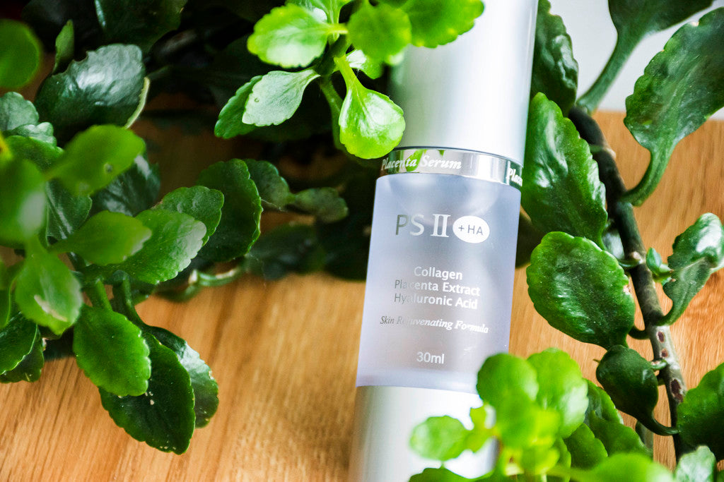 Product image of PSII +Ha Placenta Serum from KiwiCorp – anti-aging serum with hyaluronic acid and placenta extract.