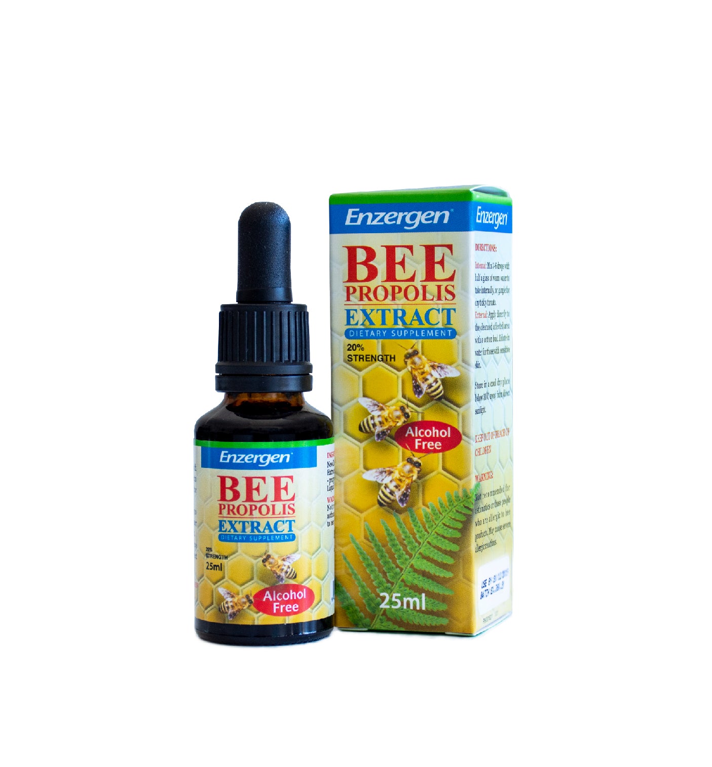 Enzergen® Bee Propolis Extract Alcohol-Free – Natural immune support with high-potency propolis, made in New Zealand.