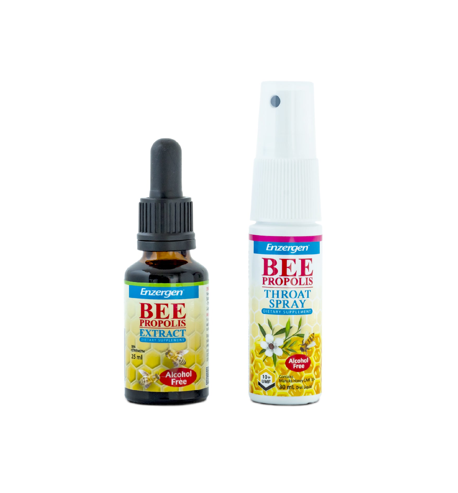 Product image of Bee Propolis Extract and Alcohol-Free Throat Spray from KiwiCorp – natural throat and immune support.