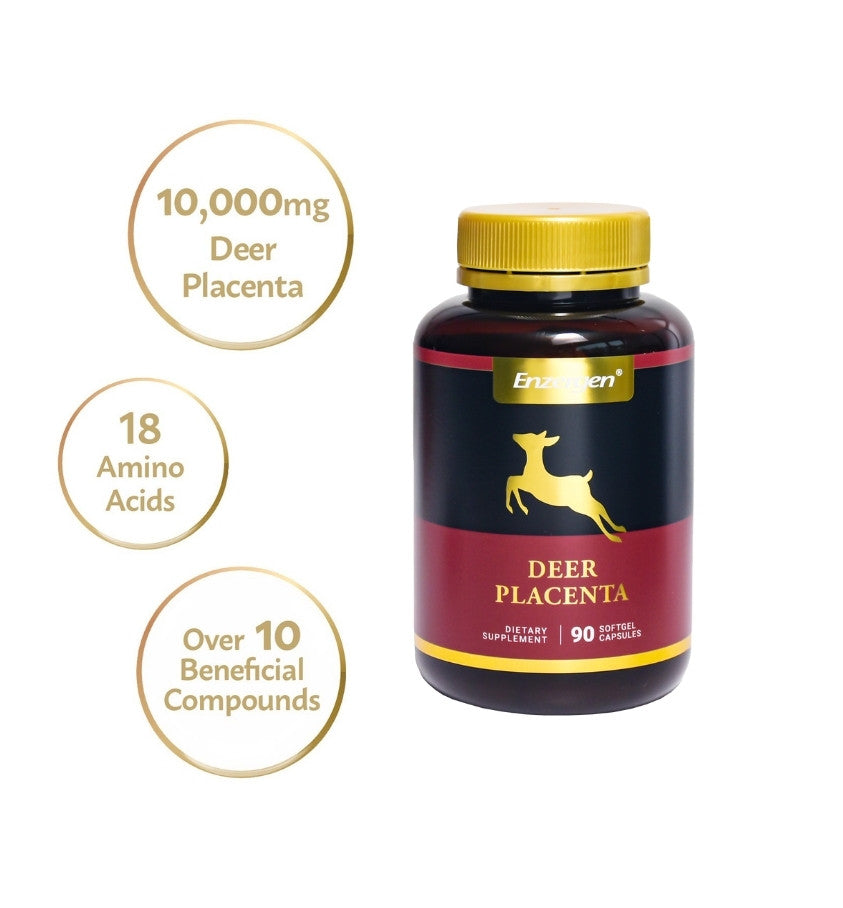 Enhance Your Wellness Journey with Kiwicorp's Enzergen Deer Placenta 10000mg - Pure New Zealand Extract