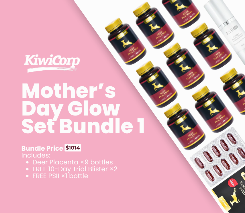 Mother’s Day Bundle1 - Deer Placenta*3pcks+ free 10-day trial blister*2+ free PSII*1