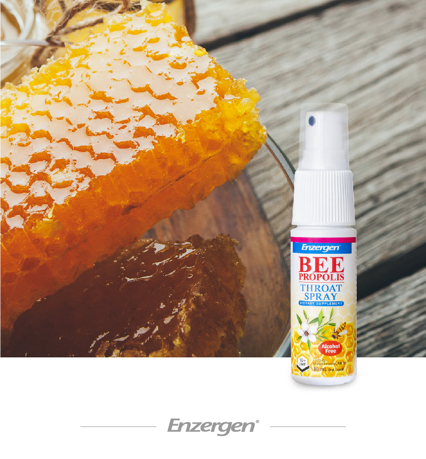 Bee Propolis Throat Spray alcohol free for soothing sore throat